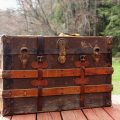 Open Antique Trunks