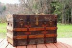 Open Antique Trunks